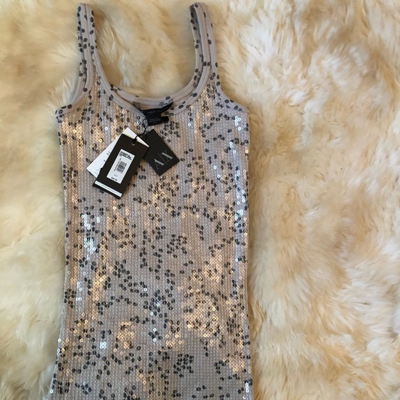 NWT Armani Exchange sequin tank - XS - Picture 1 of 5